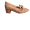 GABOR womens loafers in taupe w/ gold link