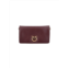 PINKO burgundy love click calf leather bag