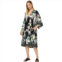 Johnny Was women new easy cover-up black floral swing dress