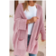 Little Daisy Closet oversized fold over sleeve open front cardigan in pink