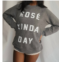 People of Leisure rose kinda day pullover in heather grey