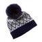 sofiacashmere lurex fairisle wool & cashmere-blend hat