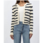 DEAR JOHN DENIM cambria stripe cardigan in black iris