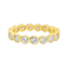 Allyanna Gifts womens sterling silver moissanite eternity band in gold