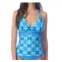 La Blanca goddess halter twist back tankini top in true blue