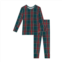 POSH PEANUT boys plaid long sleeve basic pajama set in tartan