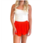 OLIVACEOUS crushin on you short in orange