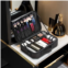 TRUBLUX portable makeup train case multi-layer organizer for cosmetics & skincare (gift-ready)