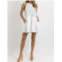 BUCKETLIST georgia contrast mini dress in white