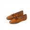 Cushionaire womens hand woven dressy ballet flat in cognac