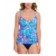 Swim Solutions womens printed tiered one-piece swimsuit