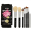 Klara brush set by for women - 8 pc powder face brush tapered contour brush liquid foundation brush wide shadow brush blending crease brush short shadow brush precision eye brush