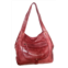 Nino Bossi vintage leather organizer satchel in red