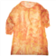 Palomo marble print silk robe - orange