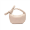 Urban Expressions womens lizbeth woven knot clutch bag in oatmilk