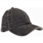 C.C BEANIE womens basket woven criss cross pony cap in black