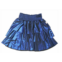 T2love girls metallic three tiered skirt in cobalt