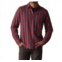 The Normal Brand hudson double brushed flannel shirt in mineral red plaid