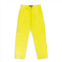 SP5DER debossed leather yellow casual pants