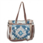 Myra Bags womens iridescent tote bag in multi