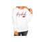 Gameday Couture university of arkansas long sleeve sweatshirt in white
