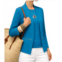 J torino zip ribbed cardigan in french blue