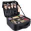 TRUBLUX travel cosmetic bag womens portable cosmetic case professional cosmetic storage box with adjustable dividers can store makeup brushes toiletries jewelry digital accessories