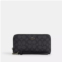 Coach Outlet long zip around wallet in signature canvas