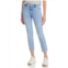 FRAME womens light wash mid-rise straight leg jeans