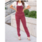 Judy Blue double cuff boyfriend overalls in maroon