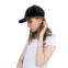 Juicy Couture velvet logo cap in black