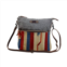 Myra Bags womens sweet orange crossbody bag in grey cowhide
