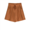 Forte Forte habotai silk drawstring shorts in amber