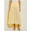 Misook maxi high-low skirt - flounce cotton