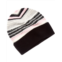Phenix fuzzy stripe cashmere beanie
