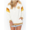 Show Me Your Mumu benny half zip sweatshirt good times in off white