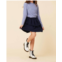 Vintage Havana girls layered skirt in navy