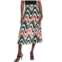 FARM Rio wave gradient midi skirt