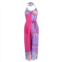 Emilio pucci printed halter neck jumpsuit in fuchsia viscose