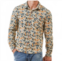 Simply Southern deer camo brushed fleece shacket in beige