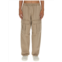 ACNE STUDIOS relaxed fit beige casual pants with elastic waistband