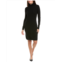 kier j turtleneck wool & cashmere-blend dress