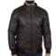 TruClothing puffer quilted bomber real leather jacket