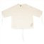 Unravel Project lace up t-shirt - ivory