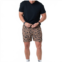 BURLEBO active athletic shorts in gauge camo