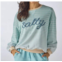 Simply Southern salty french terry sweatshirt in seafoam
