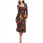 FARM Rio puff sleeve midi dress