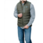 BURLEBO puffer vest in mallard green