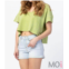 Judy Blue mid rise shorts in rainbow thread