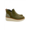 BLOWFISH womens charming wedge pull on sneaker in olive